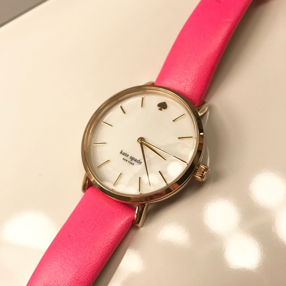 Kate Spade pink leather watch